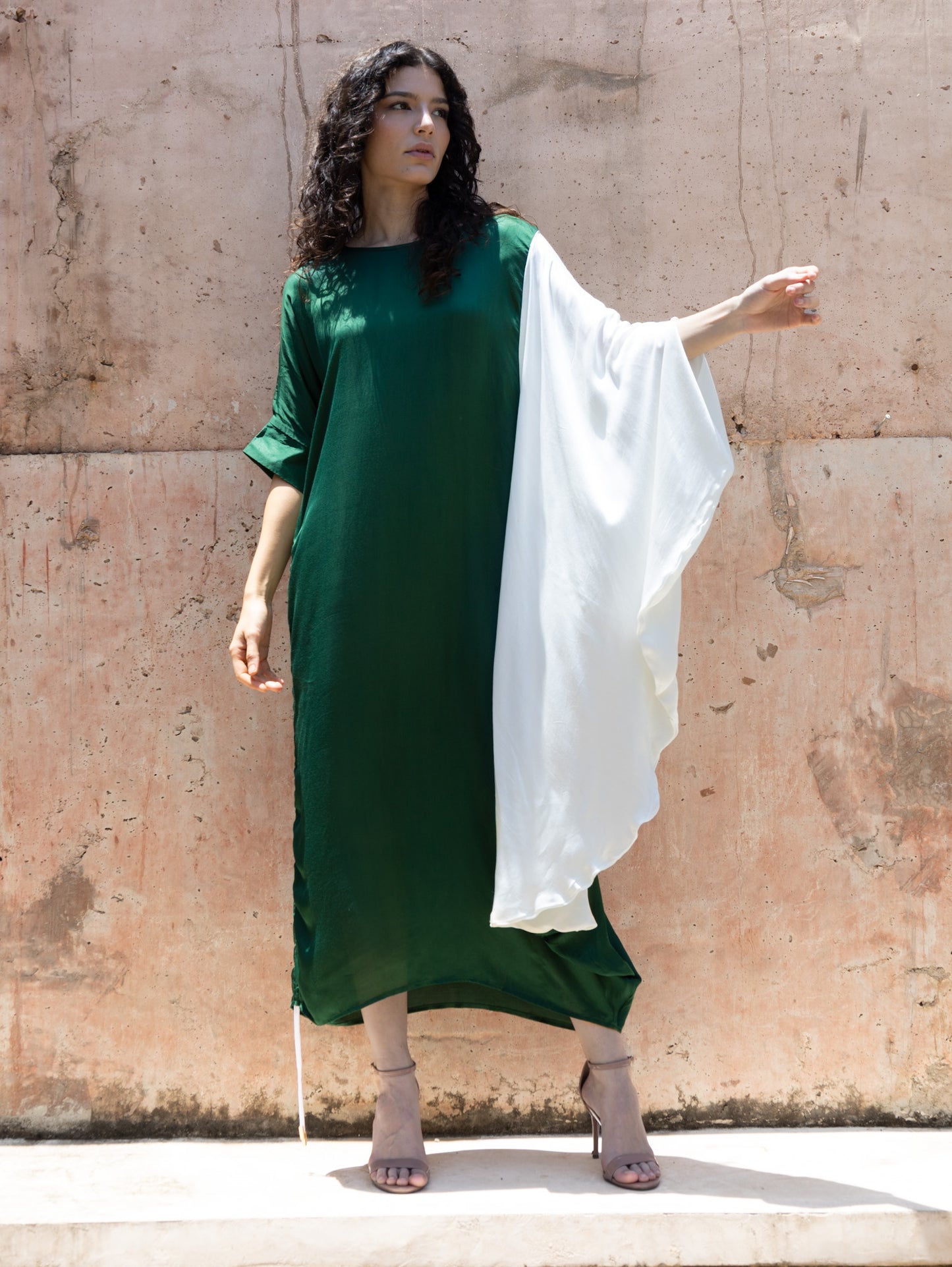 ȚĪJĀ / REVERSE / Draped Dress