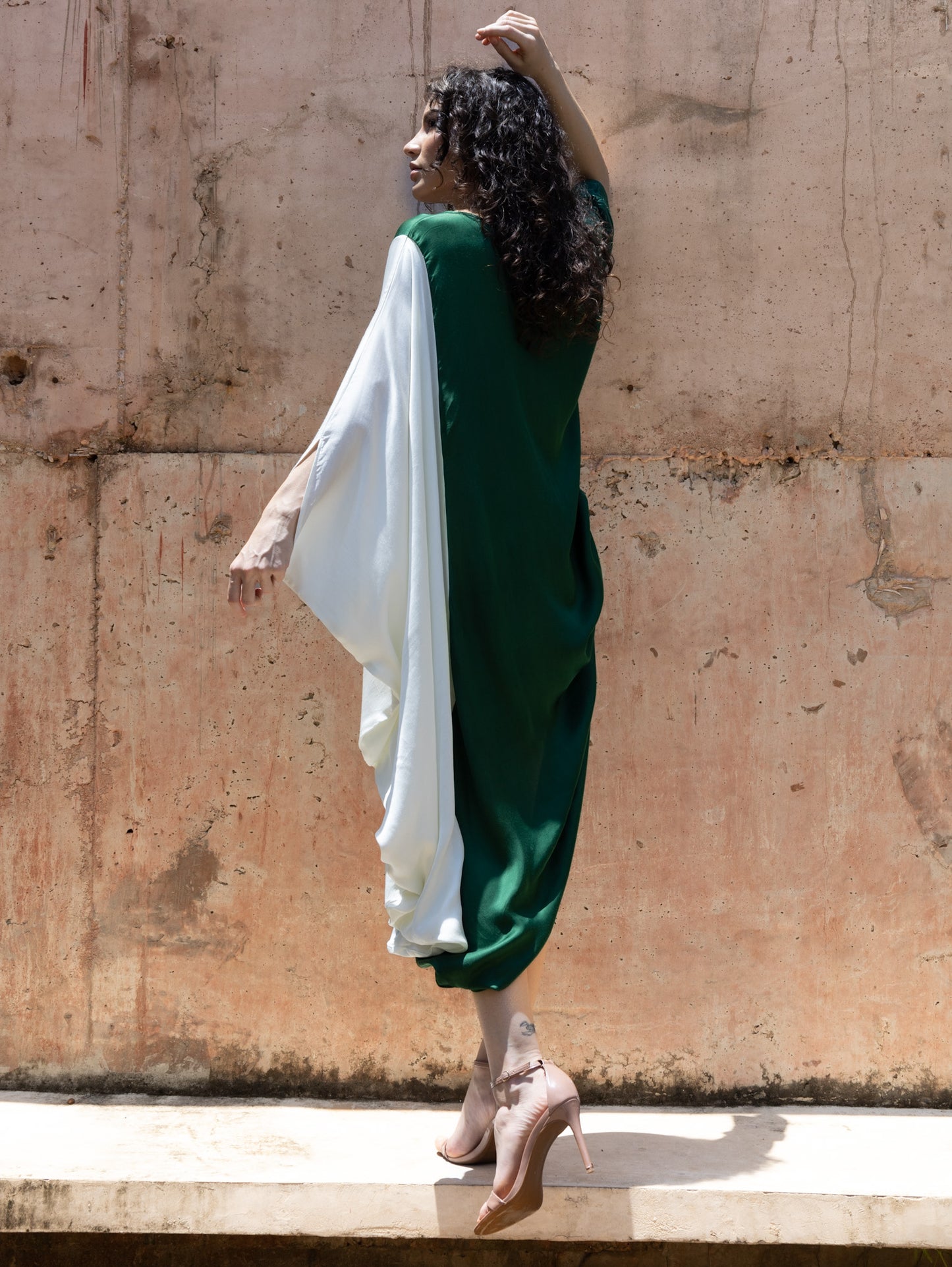 ȚĪJĀ / REVERSE / Draped Dress