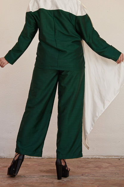 DŪJĀ / Straight Silk Trousers